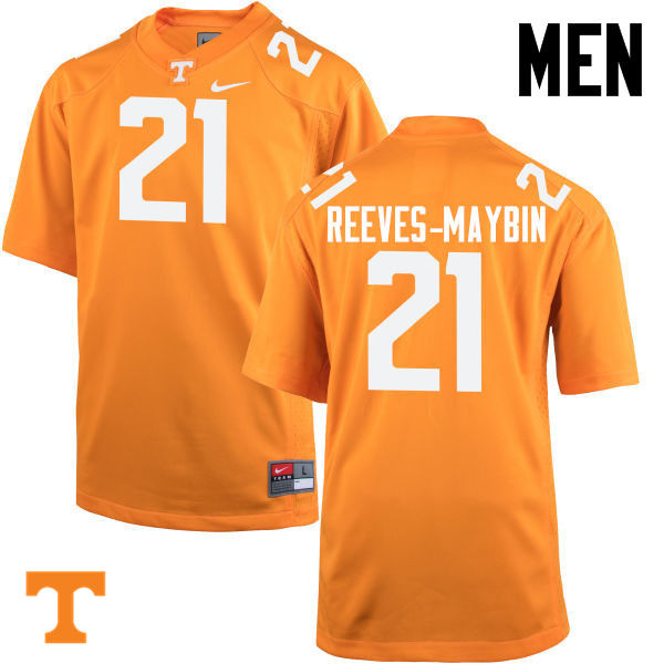 Men #21 Jalen Reeves-Maybin Tennessee Volunteers College Football Jerseys-Orange